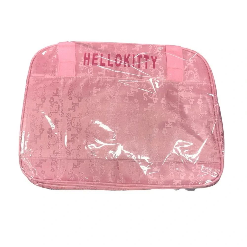 Hello Kitty Sanrio Pink Nylon Tote Bag Y2K Kawaii Coquette NWT